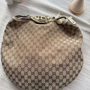 Gucci Vintage Beige Monogram Women's Bag